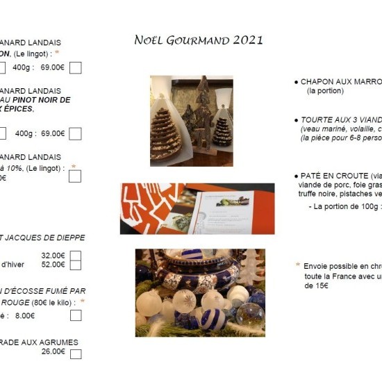 Traiteur de fin d'année sur commande